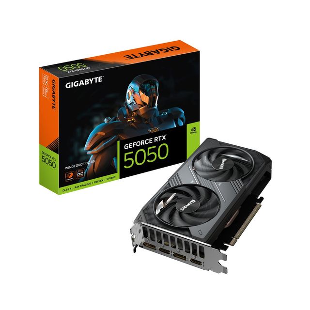 GIGABYTE GEFORCE RTX 5050 WINDFORCE OC 8GB GDDR6 DLSS4 DUAL FAN - PCI Express 5…