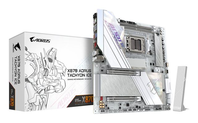 GIGABYTE X870 AORUS TACHYON ICE AMD X870 Socket AM5 ATX esteso