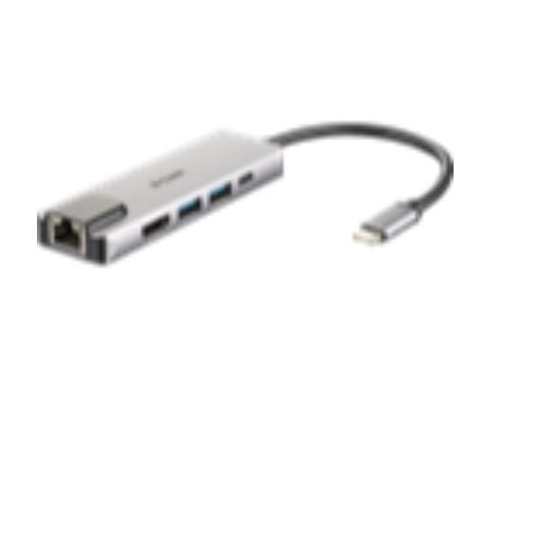 D-Link DUB-M520 - Docking station - USB-C / Thunderbolt 3 - HDMI - GigE