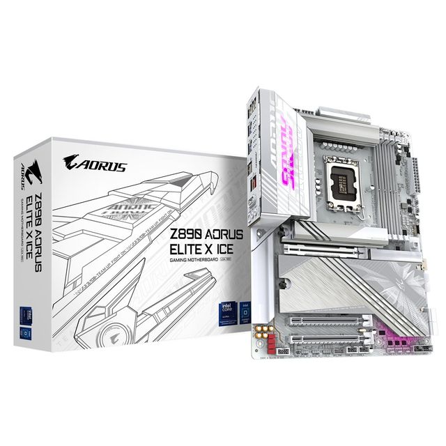 GIGABYTE Z890 AORUS ELITE X ICE SCHEDA MADRE - SUPPORTA CPU INTEL CORE ULTRA (S…