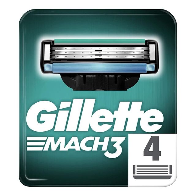 GILLETTE MACH 3 NEW RICAMBI X4 IMPORT 1PZ=(1PZ)
