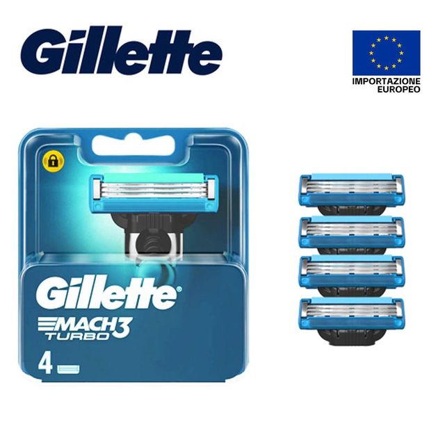 GILLETTE MACH 3 TURBO RICAMBI X4PZ