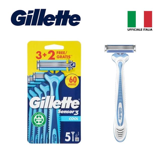 GILLETTE SENSOR3 COOL 5PZ BL1 1PZ=(1PZ)