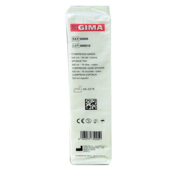 GIMA CF100 COMPRESSA GARZA 5X5CM