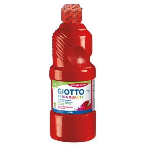 GIOTTO TEMPERA PRONTA FLACONE DA 500 ML ROSSO VERMIGLIONE