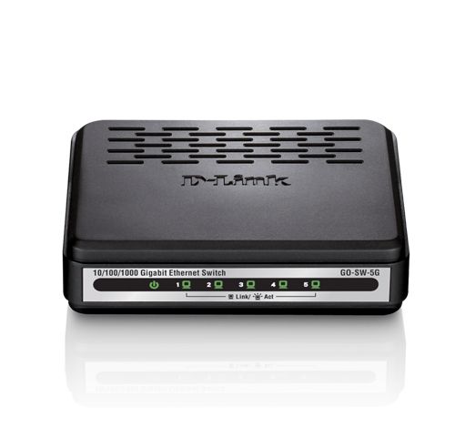 D-Link GO-SW-5G - Switch - unmanaged - 5 x 10/100/1000 - desktop