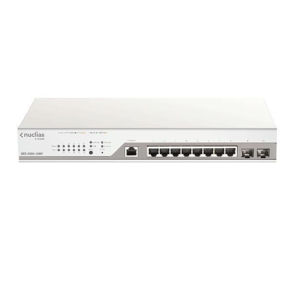 D-Link Nuclias Cloud-Managed DBS-2000-10MP - Switch - 8 x 10/100/1000 (PoE+) + …