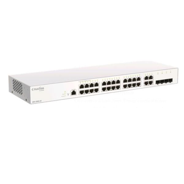 D-Link Nuclias Cloud-Managed DBS-2000-28 - Switch - 24 x 10/100/1000 + 4 x SFP …