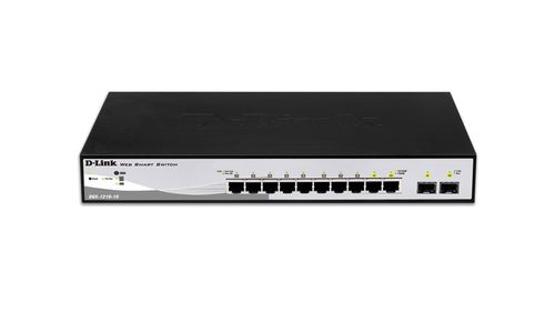 D-Link Smart+ DGS-1210-10 - Switch - gestito - 8 x 10/100/1000 + 2 x SFP - desk…