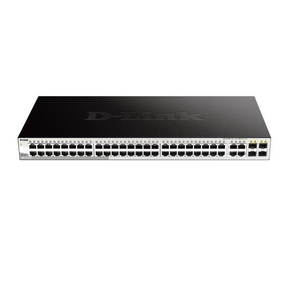D-Link Web Smart DGS-1210-52 - Switch - gestito - 48 x 10/100/1000 + 4 x Gigabi…