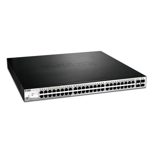 D-Link Web Smart DGS-1210-52MP - Switch - gestito - 8 x 10/100/1000 (PoE+) + 40…