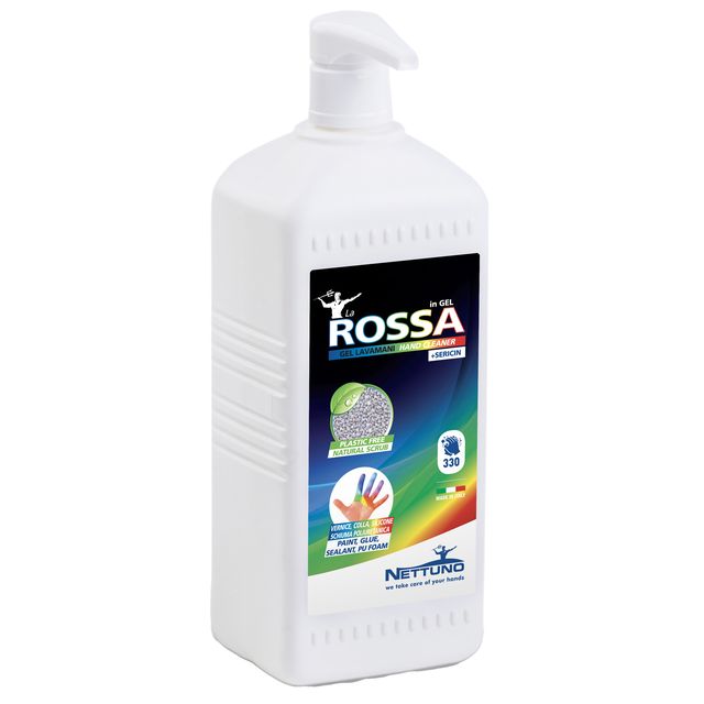 Gel lavamani con microgranuli naturali e sericina Nettuno La rossa in gel con d…