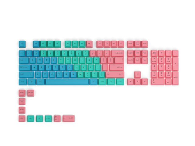 Glorious PC Gaming Race GPBT Keycaps - 114 Tasti in PBT, ANSI, Layout US, Paste…