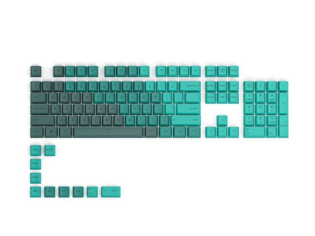 Glorious PC Gaming Race GPBT Keycaps - 114 Tasti in PBT, ANSI, Layout US, Rain …