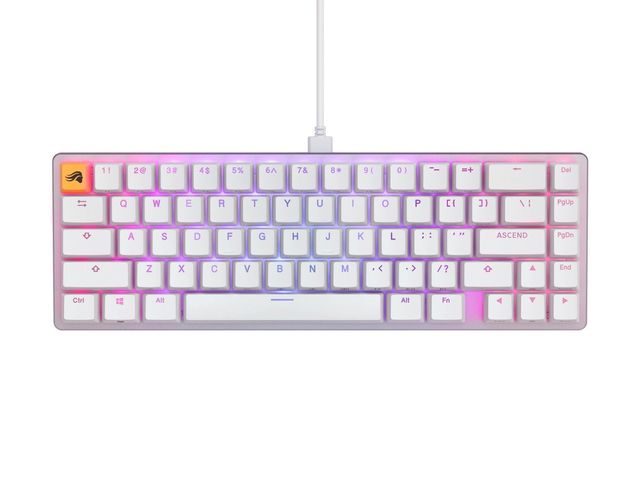 Glorious PC Gaming Race GMMK 2, Compatta 65%, Fox Switch - Bianco, Layout US