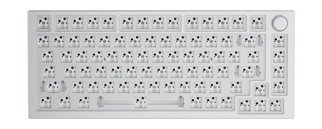 Glorious PC Gaming Race GMMK Pro White Ice 75% TKL - Barebone, ANSI-Layout, Arg…