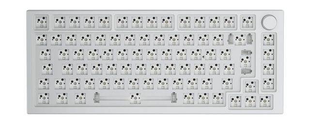 Glorious PC Gaming Race GMMK Pro White Ice 75% TKL - Barebone, ISO-Layout, Arge…