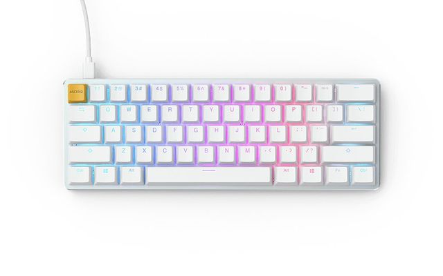 Glorious PC Gaming Race Tastiera GMMK Compact White Ice Edition - Gateron Brown…