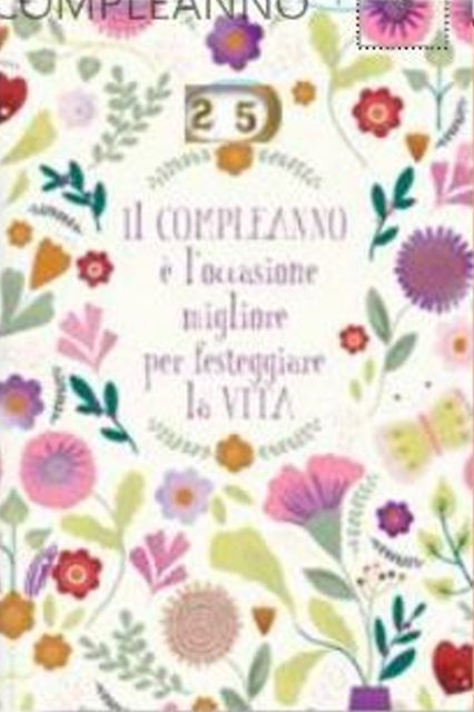 HALLMARK - BIGLIETTI AUGURI 2 ROTELLE 1 A 99 ANNI FIORELLINI/ROSA 129853