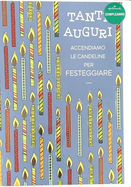 HALLMARK - BIGLIETTI AUGURI CANDELE - 320379