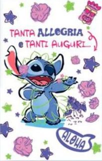 HALLMARK - BIGLIETTI AUGURI DISNEY DANCE STITCH/PANNA 129865