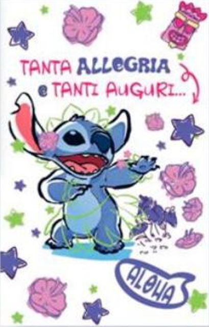 HALLMARK - BIGLIETTI AUGURI DISNEY DANCE STITCH/PANNA 129865