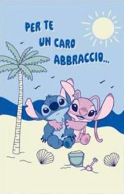 HALLMARK - BIGLIETTI AUGURI DISNEY STITCH & ANGEL 129881