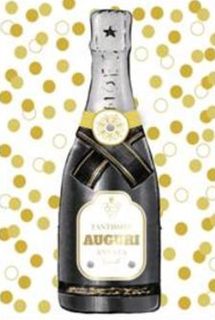 HALLMARK - BIGLIETTI AUGURI EFFETTO ORO ARGENTO OLOGRAFICO CHAMPAGNE 129913