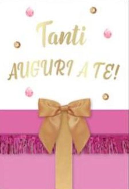 HALLMARK - BIGLIETTI AUGURI EFFETTO ORO ARGENTO OLOGRAFICO PACCO REGALO 129912