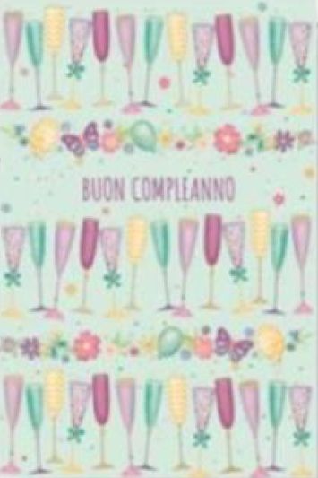 HALLMARK - BIGLIETTI AUGURI FANTASIA BICCHIERI/ CELESTE 129587