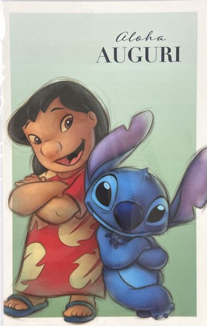HALLMARK - BIGLIETTI AUGURI LILO & STITCH - ALOHA AUGURI 129735