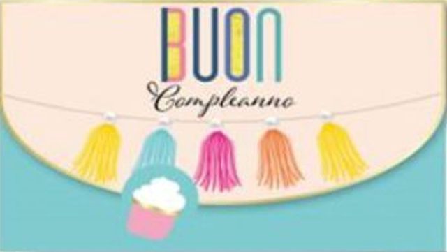 HALLMARK - BIGLIETTI AUGURI PORTASOLDI GHIRLANDE - PANNA/TURCHESE 129477