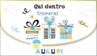 HALLMARK - BIGLIETTI AUGURI PORTASOLDI PACCHI REGALI/BIANCO 129479