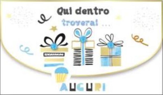 HALLMARK - BIGLIETTI AUGURI PORTASOLDI PACCHI REGALI/BIANCO 129479