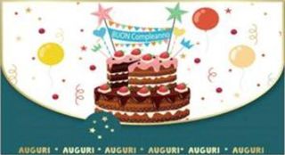 HALLMARK - BIGLIETTI AUGURI PORTASOLDI TORTA - BIANCO/BLU PETROLIO 129483