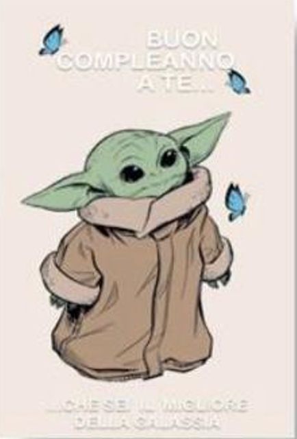 HALLMARK - BIGLIETTI AUGURI STAR WARS GROGU 129880