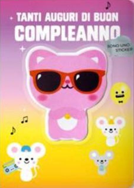 HALLMARK - BIGLIETTI AUGURI STICKERS SOFT TOUCH GATTO 129279