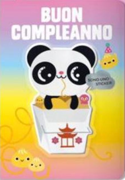 HALLMARK - BIGLIETTI AUGURI STICKERS SOFT TOUCH PANDA 129277