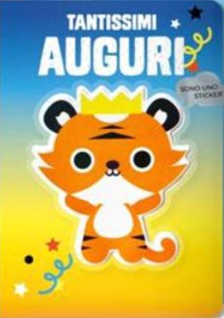 HALLMARK - BIGLIETTI AUGURI STICKERS SOFT TOUCH TIGRE 129274
