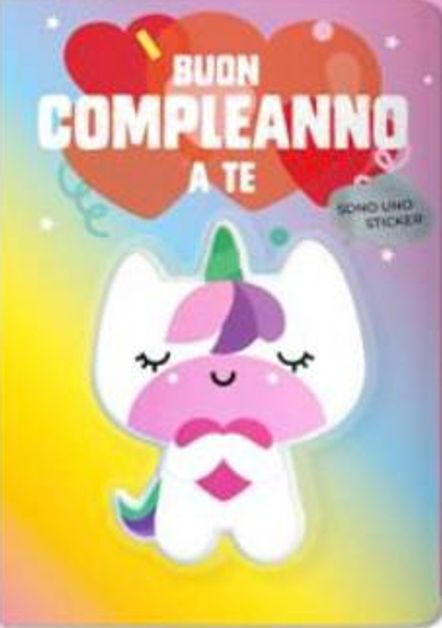 HALLMARK - BIGLIETTI AUGURI STICKERS SOFT TOUCH UNICORNO 129275