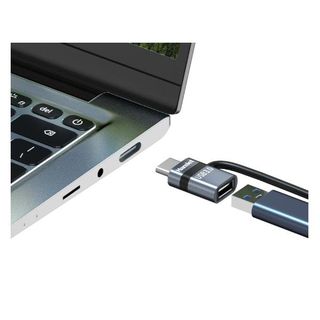 HAMLET ADATTATORE USBC M USB F + FERMACAVO