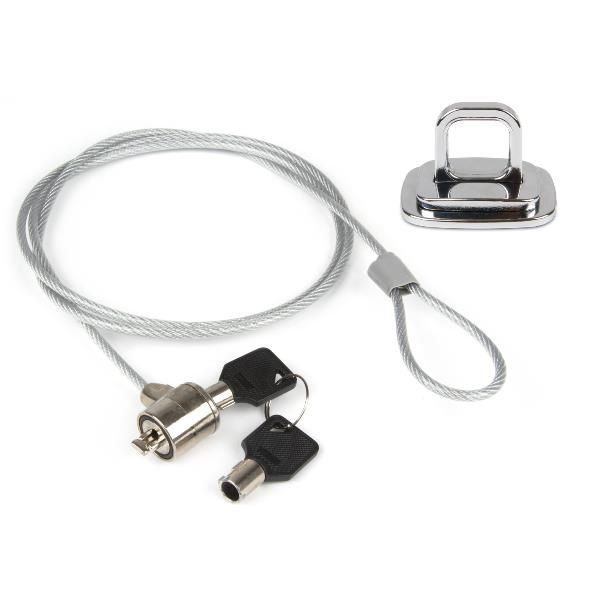 HAMLET CAVO DI SICUREZZA IN ACCIAIO PER NOTEBOOK E PC CON PIASTRA DI ANCORAGGIO…