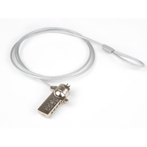 HAMLET CAVO DI SICUREZZA IN ACCIAIO RINFORZATO PER PC E NOTEBOOK CON LUCCHETTO …