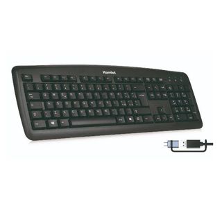 HAMLET TASTIERA SOFT TOUCH + USB-C ADAPTER