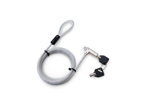HAMLET XNBLOCK200KMS CAVO DI SICUREZZA 200 CM CON CHIAVE PER NOTEBOOK SLIM ATTA…