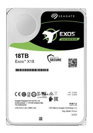 HARD DISK 18 TB EXOS X18 ENTERPRISE SAS (ST18000NM004J)