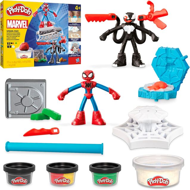 HASBRO - Play-Doh Marvel Spider- Man Lancia e Taglia F98275L0