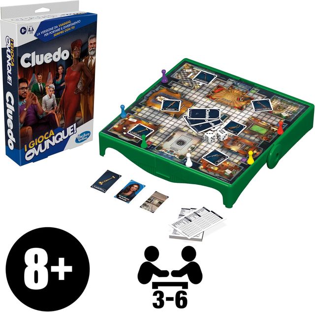 HASBRO GAMING - Cluedo - GRAB AND GO Gioca Ovunque
