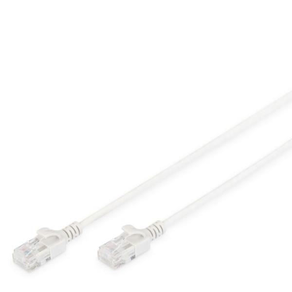 DIGITUS Slim - Cavo patch - RJ-45 (M) a RJ-45 (M) - 3 m - UTP - CAT 6 - senza a…