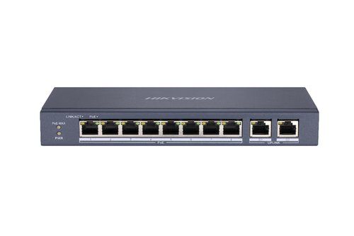 HIKVISION DS-3E0310P-E/M SWITCH DI RETE NON GESTITO L2 8 PORTE LAN RJ-45 10/100…